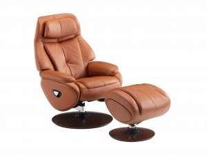 (image for) Barcalounger - Pedestal Chair Marjon - Capri Tobacco